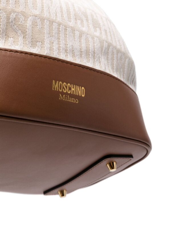 Moschino monogram-jacquard bucket bag