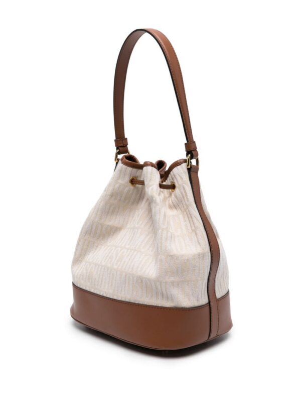 Moschino monogram-jacquard bucket bag