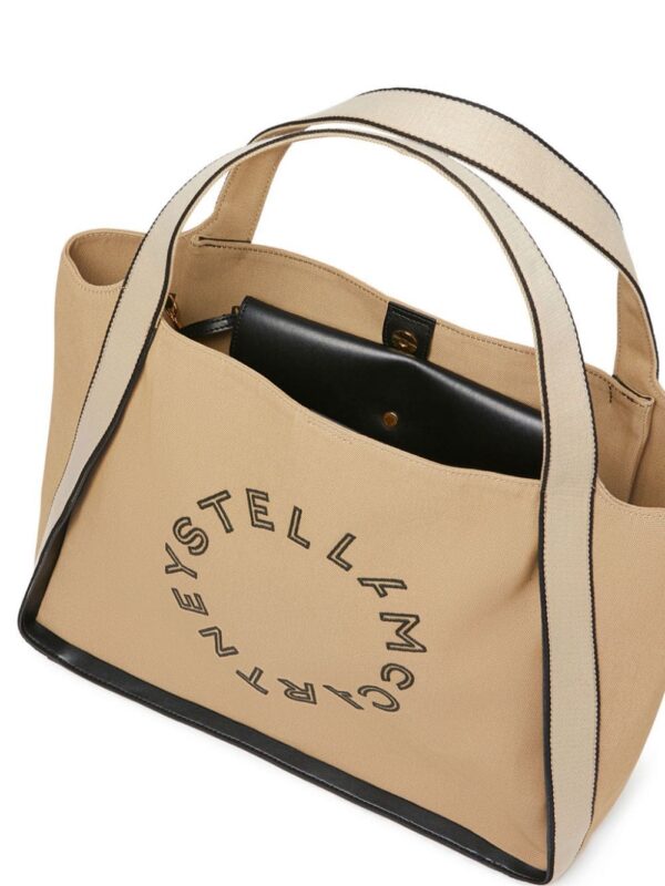 22052043_51932622_1000.jpg Stella McCartney logo-embroidered canvas tote bag