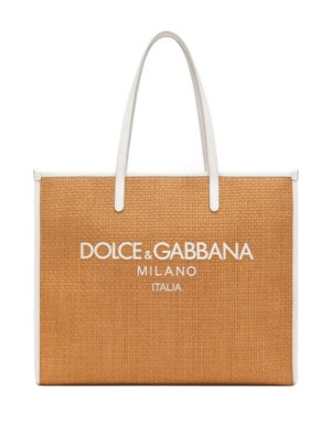22052940_52043622_1000.jpg Dolce & Gabbana large Shopping woven tote bag