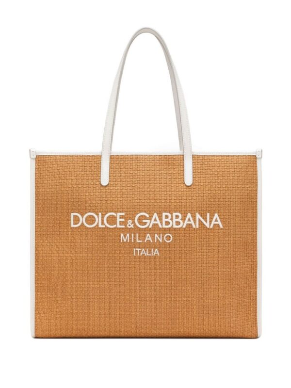 22052940_52043622_1000.jpg Dolce & Gabbana large Shopping woven tote bag