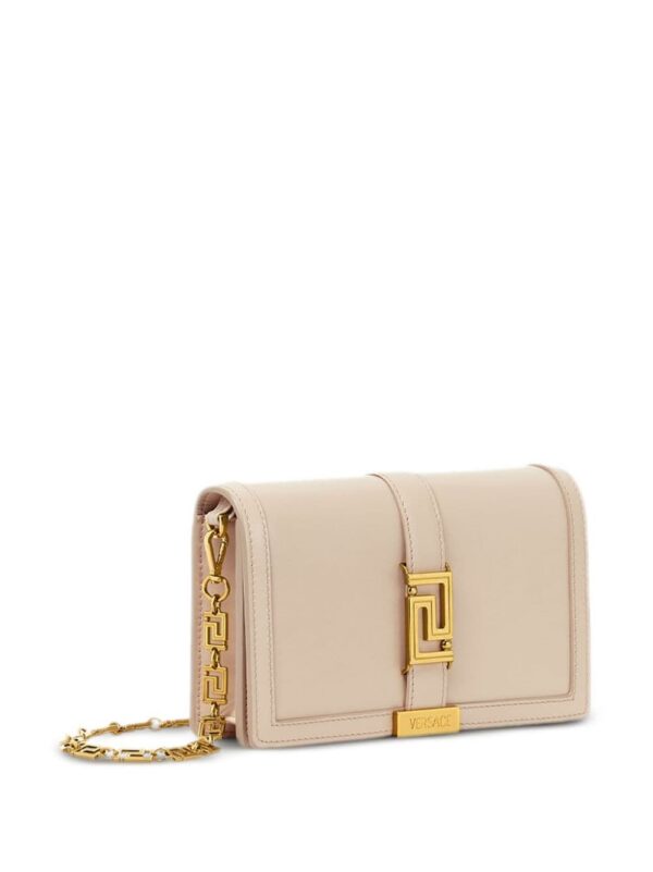 Versace Greca Goddess leather shoulder bag
