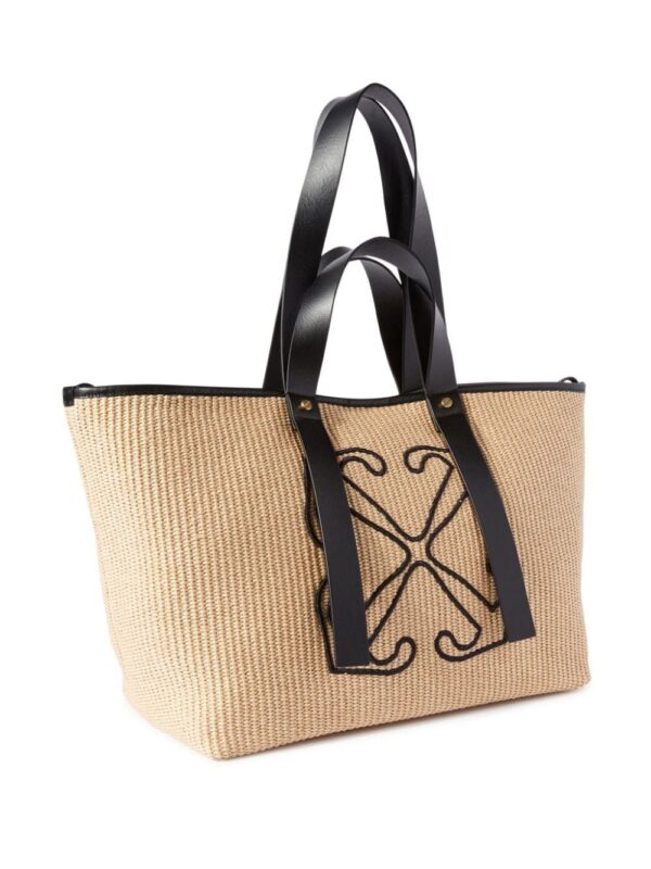22103601_52257183_1000.jpg Off-White Arrows raffia tote bag