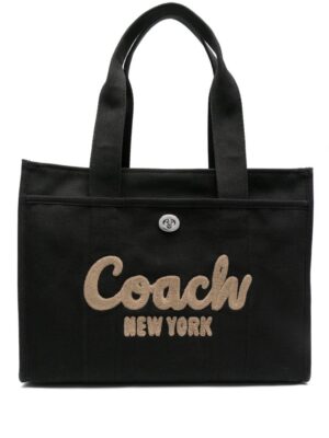 22125089_52007177_1000.jpg Coach logo-embroidered canvas tote bag