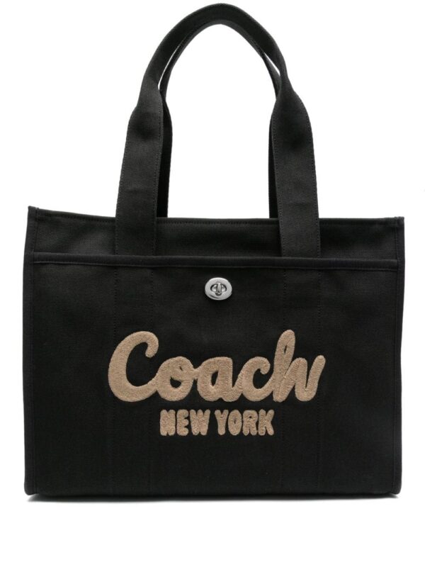 22125089_52007177_1000.jpg Coach logo-embroidered canvas tote bag