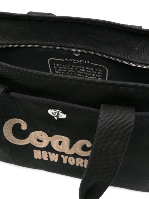 22125089_52007200_1000.jpg Coach logo-embroidered canvas tote bag