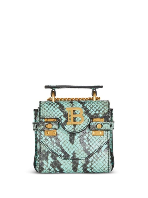 22143187_51889615_1000.jpg Balmain mini B-Buzz 12 snakeskin-effect handbag