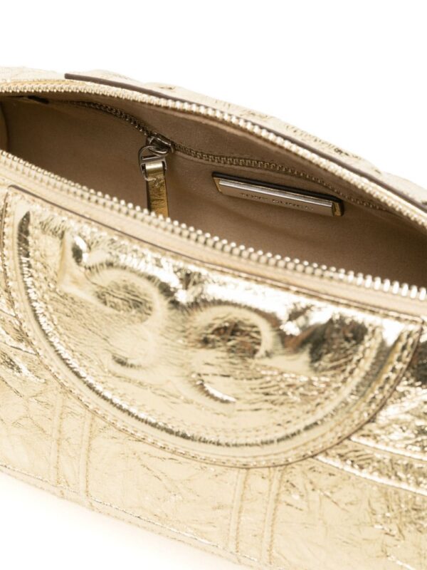 22145045_52038005_1000.jpg Tory Burch Fleming piped-trim metallic-leather tote bag
