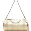 22145045_52038027_1000.jpg Tory Burch Fleming piped-trim metallic-leather tote bag
