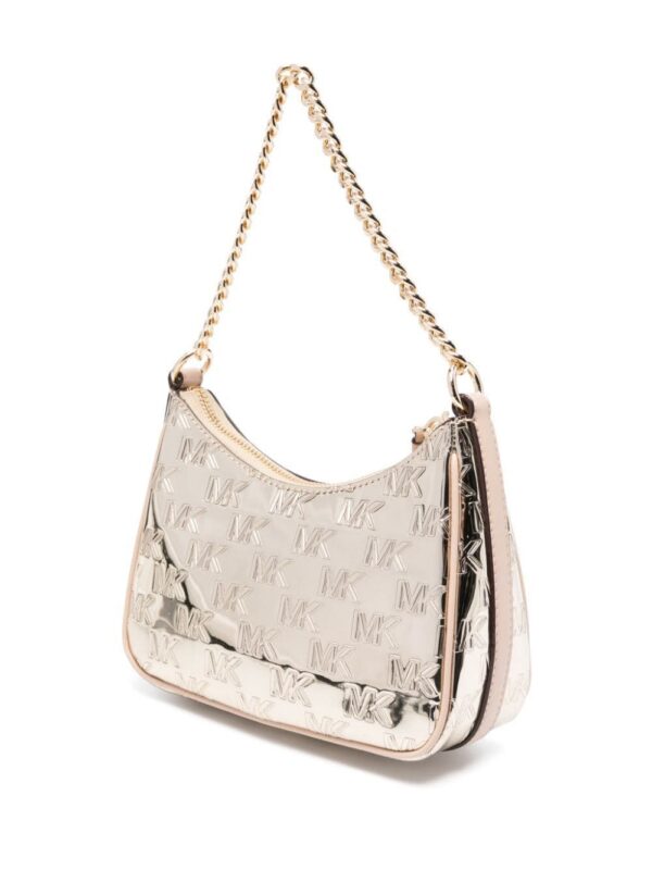 22229900_52046188_1000.jpg Michael Kors logo-debossed metallic shoulder bag