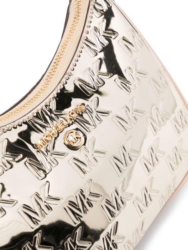 22229900_52046193_1000.jpg Michael Kors logo-debossed metallic shoulder bag