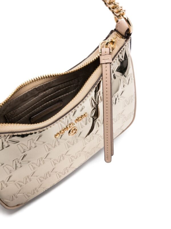 22229900_52046204_1000.jpg Michael Kors logo-debossed metallic shoulder bag