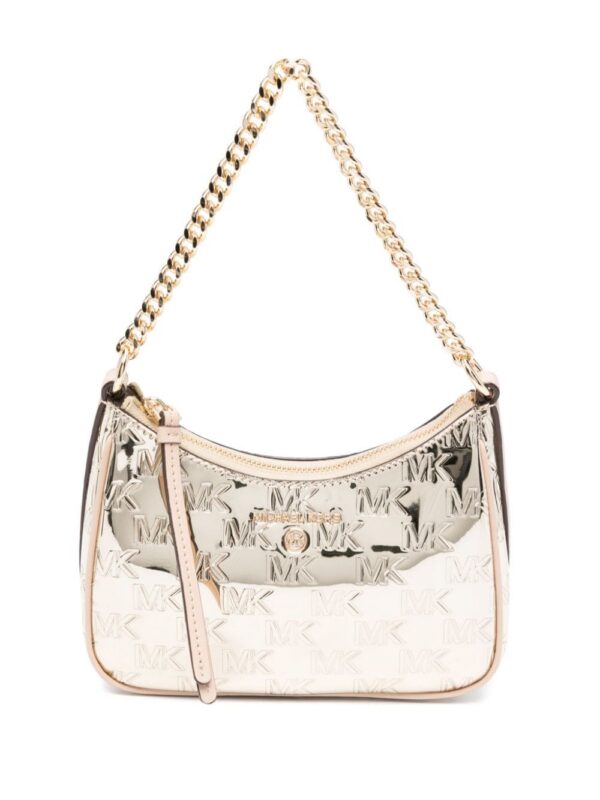22229900_52046212_1000.jpg Michael Kors logo-debossed metallic shoulder bag