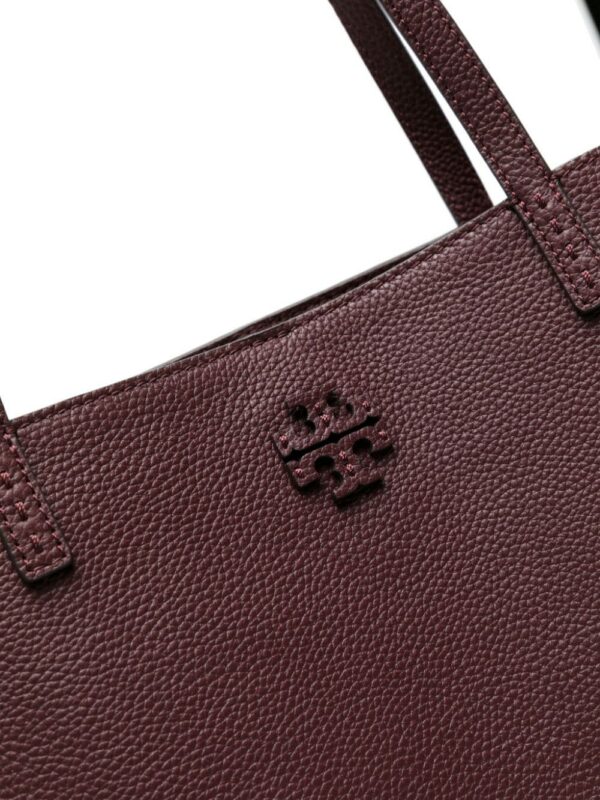 Tory Burch McGraw grained-leather tote bag