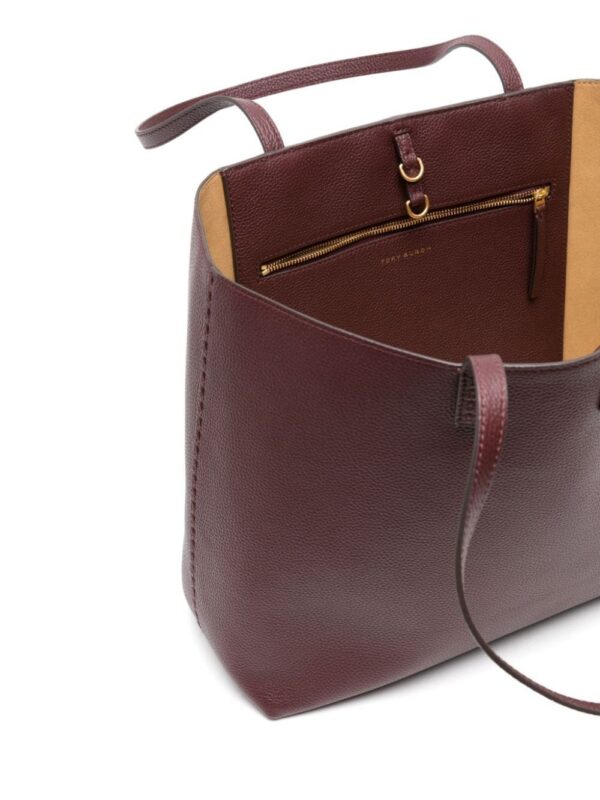 Tory Burch McGraw grained-leather tote bag