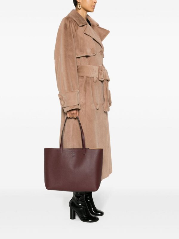 Tory Burch McGraw grained-leather tote bag
