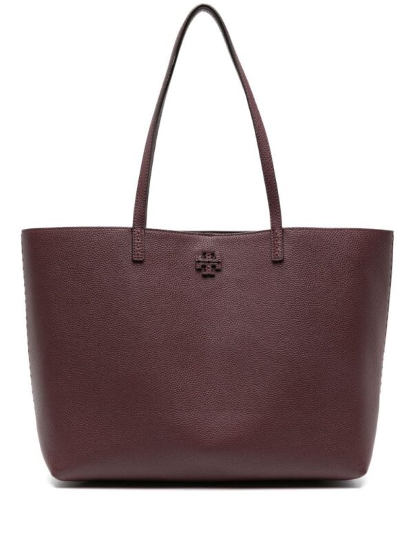 Tory Burch McGraw grained-leather tote bag