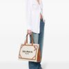 22300050_52176533_1000.jpg Balmain B-Army logo-print tote bag