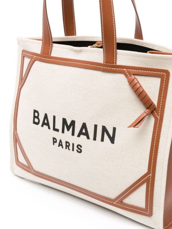 22300050_52176535_1000.jpg Balmain B-Army logo-print tote bag