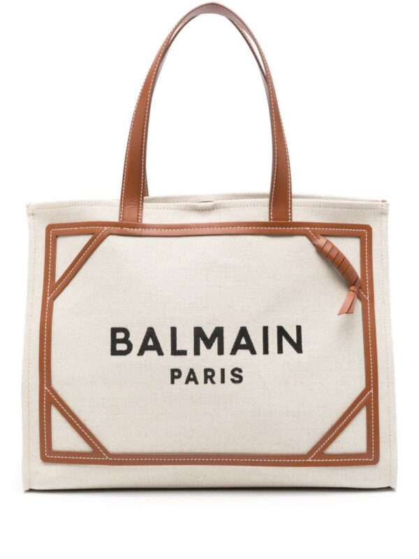 22300050_52176541_1000.jpg Balmain B-Army logo-print tote bag