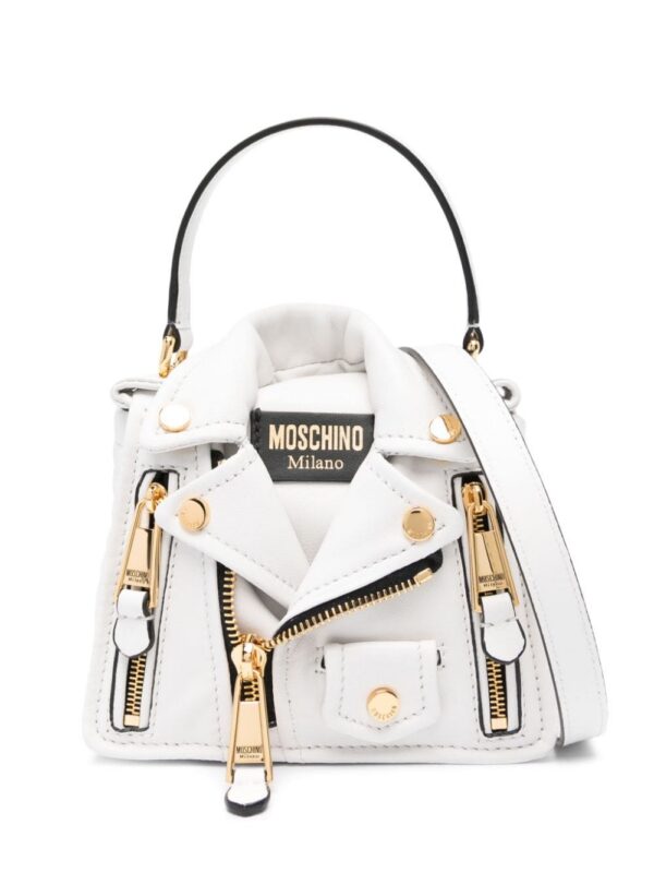22301433_52264804_1000.jpg Moschino logo-patch leather tote bag