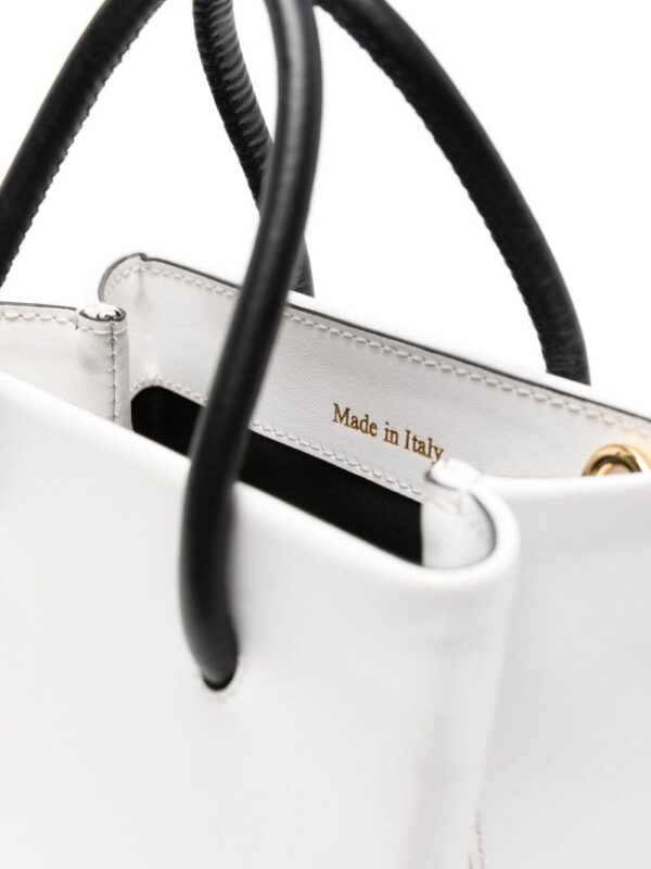 22301444_52171392_1000.jpg Moschino slogan-print leather tote bag