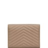 22350916_53769937_1000.jpg Saint Laurent logo-plaque quilted clutch bag