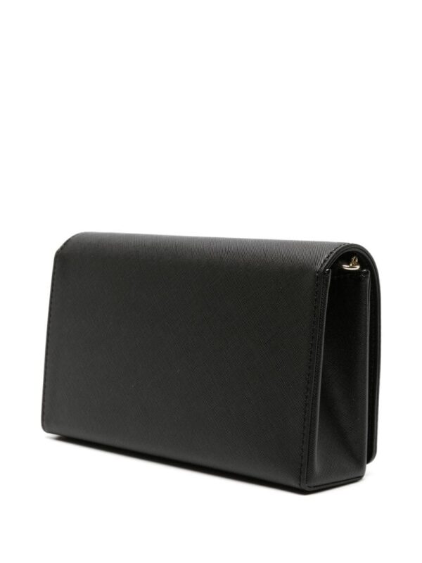 Love Moschino logo-plaque textured crossbody bag