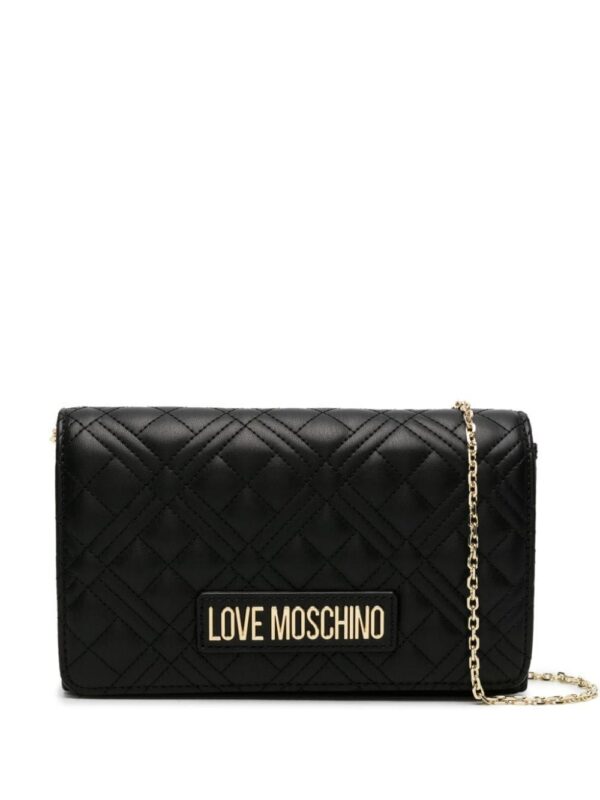 22364784_52296500_1000.jpg Love Moschino logo-lettering quilted crossbody bag