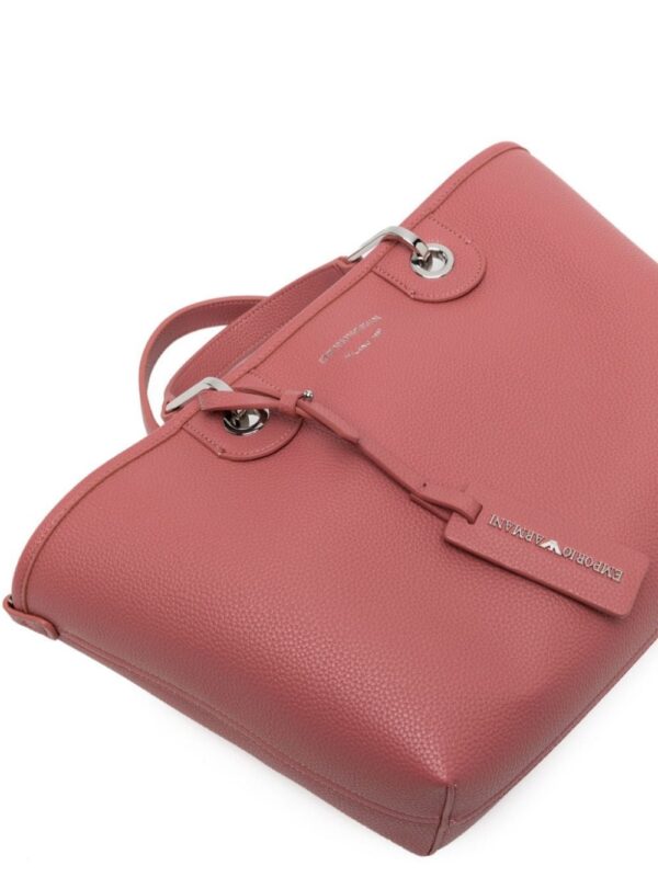 Emporio Armani logo-strap faux-leather bag