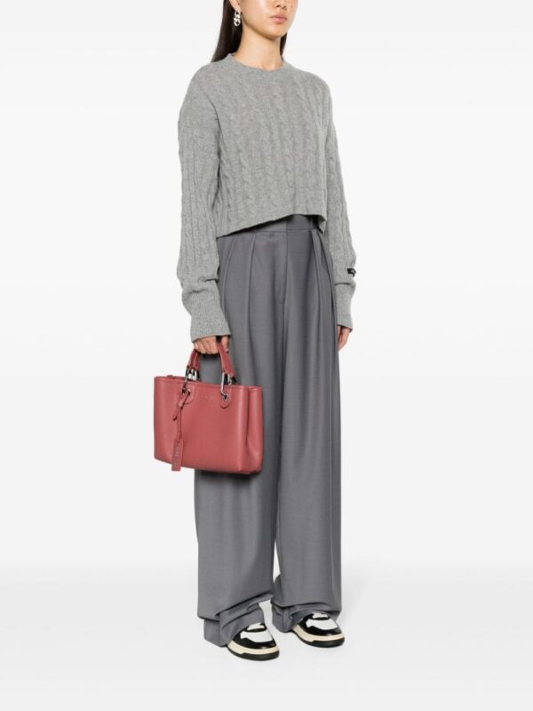 Emporio Armani logo-strap faux-leather bag