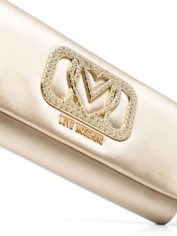 22464853_52411389_1000.jpg Love Moschino logo-plaque satin clutch bag