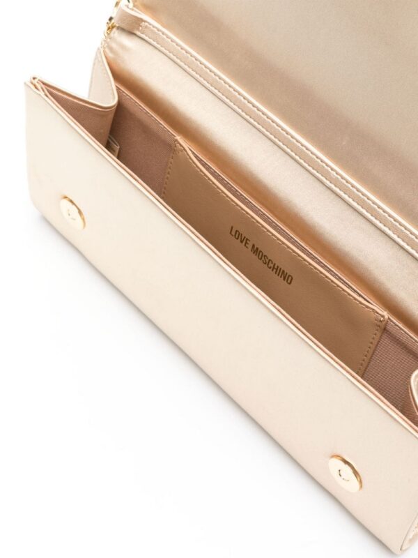 22464853_52411392_1000.jpg Love Moschino logo-plaque satin clutch bag