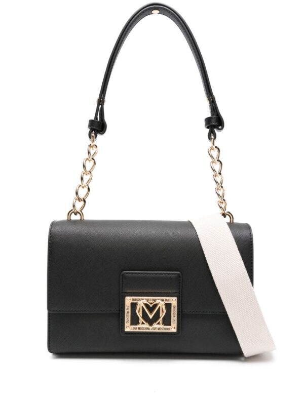 22464863_52800386_1000.jpg Love Moschino logo-plaque chain-link shoulder bag