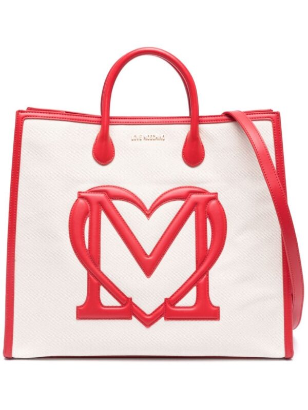 22464867_52400903_1000.jpg Love Moschino embossed-logo tote bag