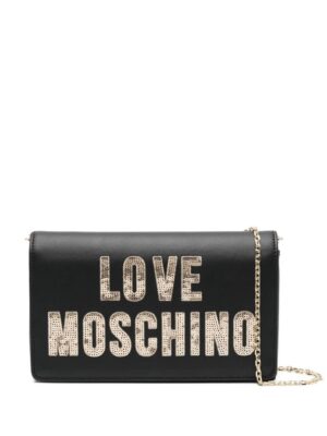 22465183_52415171_1000.jpg Love Moschino logo-lettering cross body bag