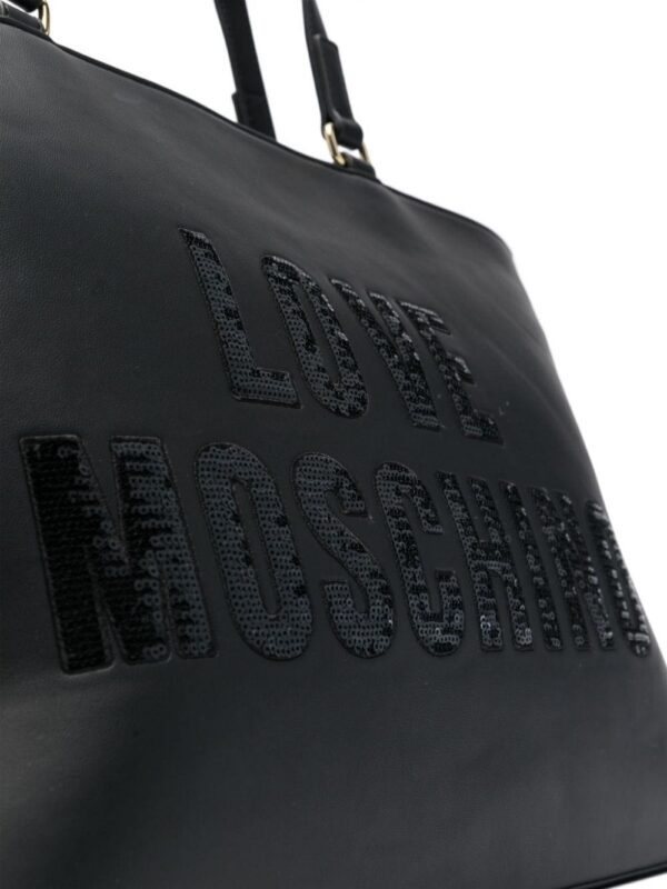 22465191_52397147_1000.jpg Love Moschino sequin-logo detail tote bag