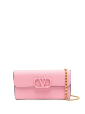 Valentino Garavani VLogo Signature leather clutch bag