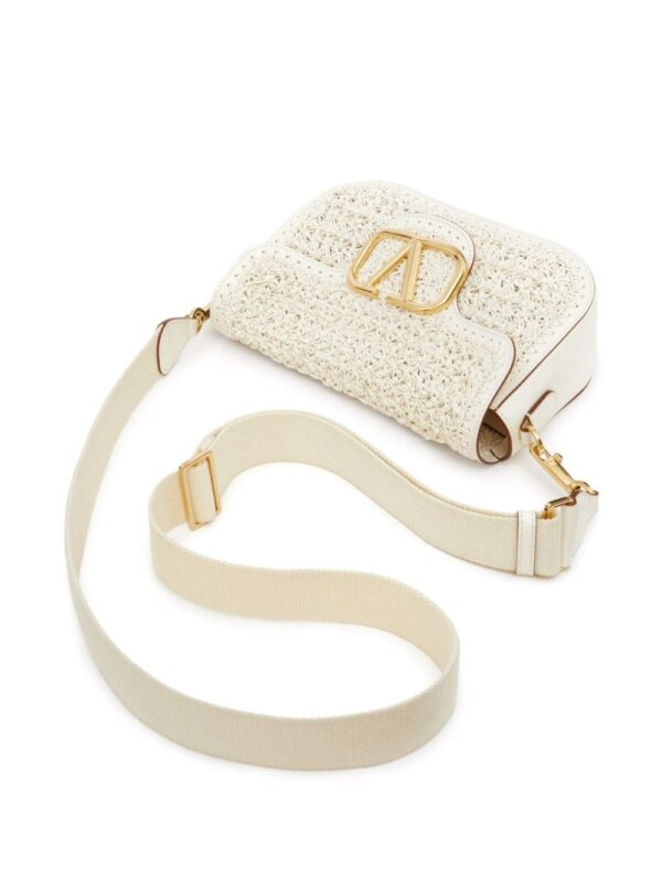 Valentino Garavani All Time Crochet leather shoulder bag