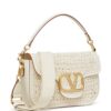 Valentino Garavani All Time Crochet leather shoulder bag