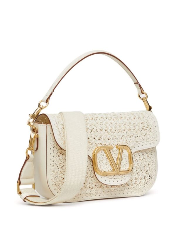 Valentino Garavani All Time Crochet leather shoulder bag