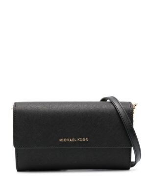 22560553_52597532_1000.jpg Michael Michael Kors logo-plaque leather clutch