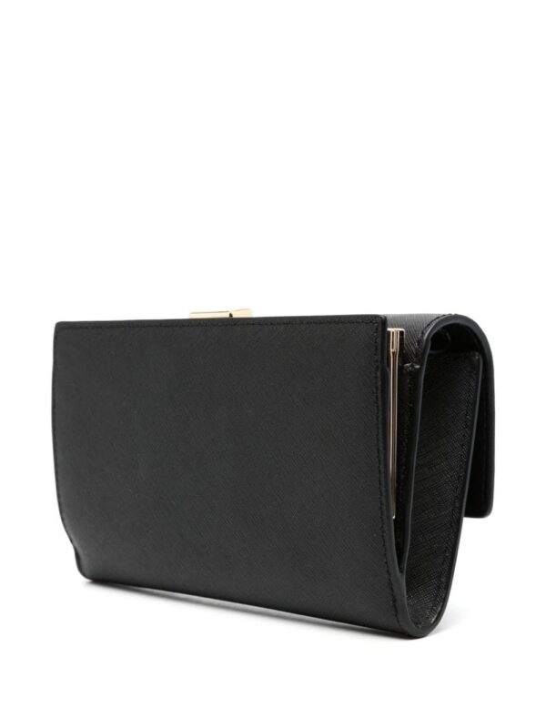 22560553_52597538_1000.jpg Michael Michael Kors logo-plaque leather clutch
