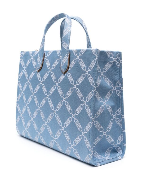 22591592_52605902_1000.jpg Michael Michael Kors monogram-jacquard denim tote bag
