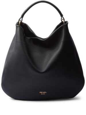 Prada large leather shoulder bag