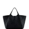 22671531_52737793_1000.jpg Emporio Armani interwoven faux-leather tote bag