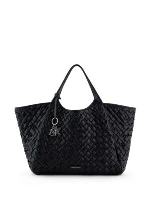 22671531_52737798_1000.jpg Emporio Armani interwoven faux-leather tote bag