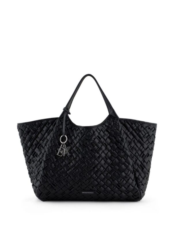 22671531_52737798_1000.jpg Emporio Armani interwoven faux-leather tote bag