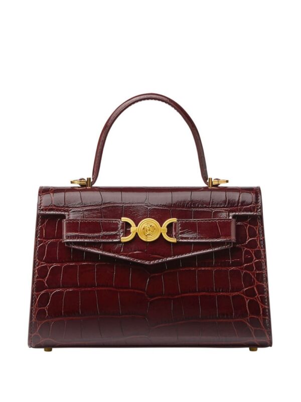 22709092_52920159_1000.jpg Versace crocodile-embossed leather tote bag