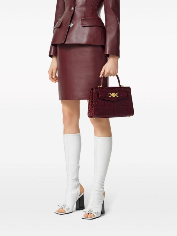 22709092_52920165_1000.jpg Versace crocodile-embossed leather tote bag